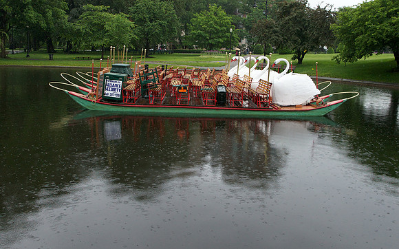 Rain on Swan Boats